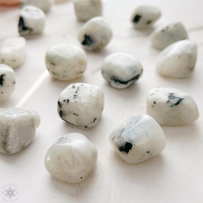 Rainbow Moonstone Tumbled Stones