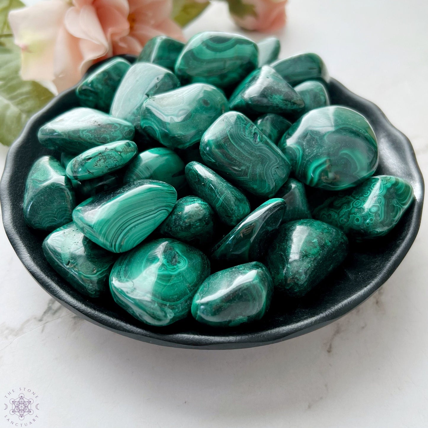 Malachite Tumbled Stones