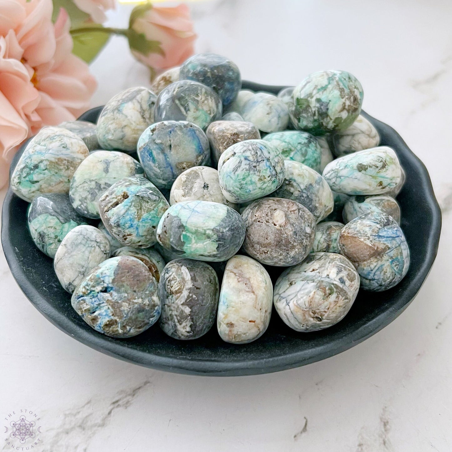 Azurite Malachite Tumbled Stones