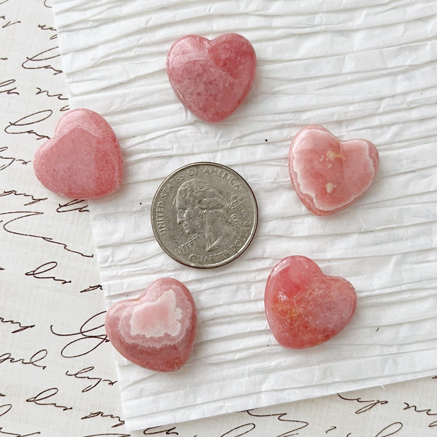 20mm Mini Rhodochrosite Heart