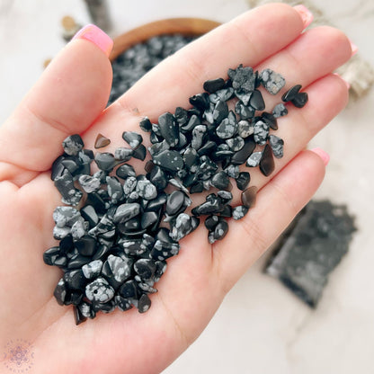 Snowflake Obsidian Chips