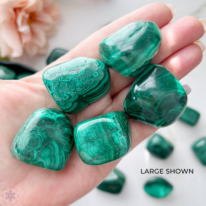 Malachite Tumbled Stones