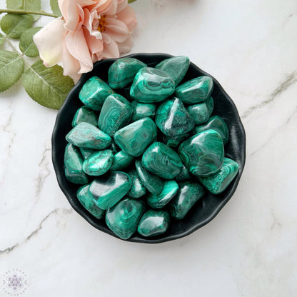 Malachite Tumbled Stones