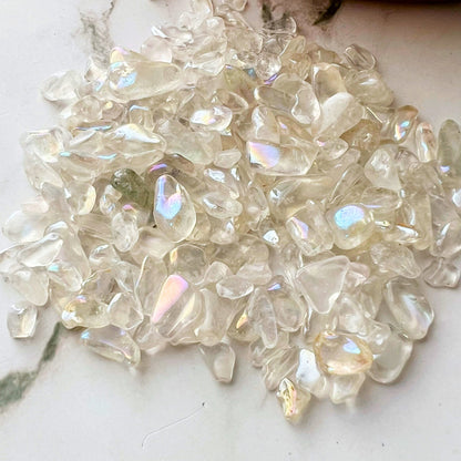 Angel Aura Quartz Crystal Chips