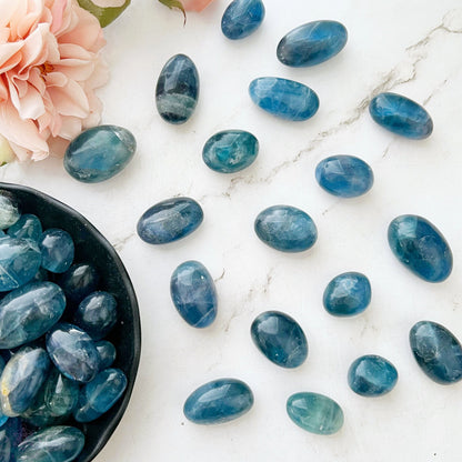 Blue Fluorite Tumbled Stones