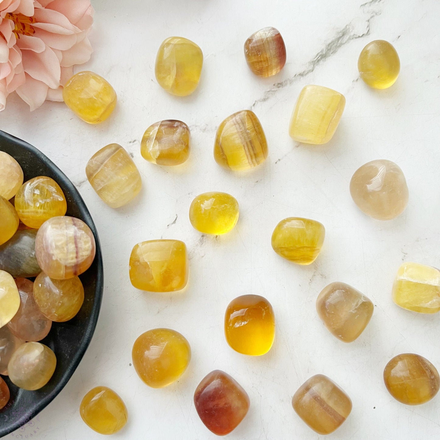 Yellow Fluorite Tumbled Stones