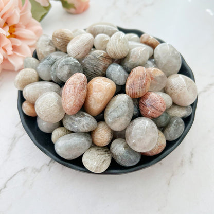 Thousand Layer Inclusion Quartz Tumbled Stones