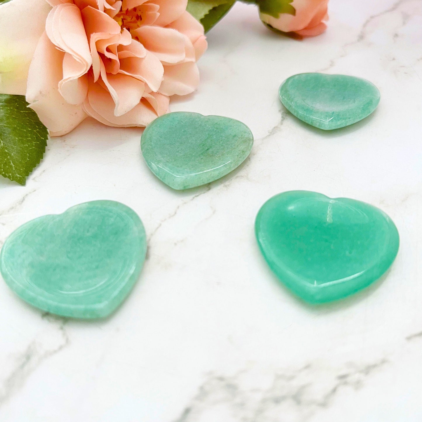 Green Aventurine Heart Shaped Worry Stone