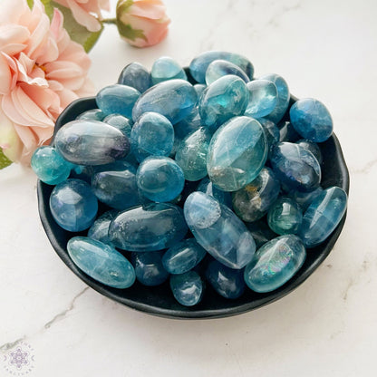 Blue Fluorite Tumbled Stones