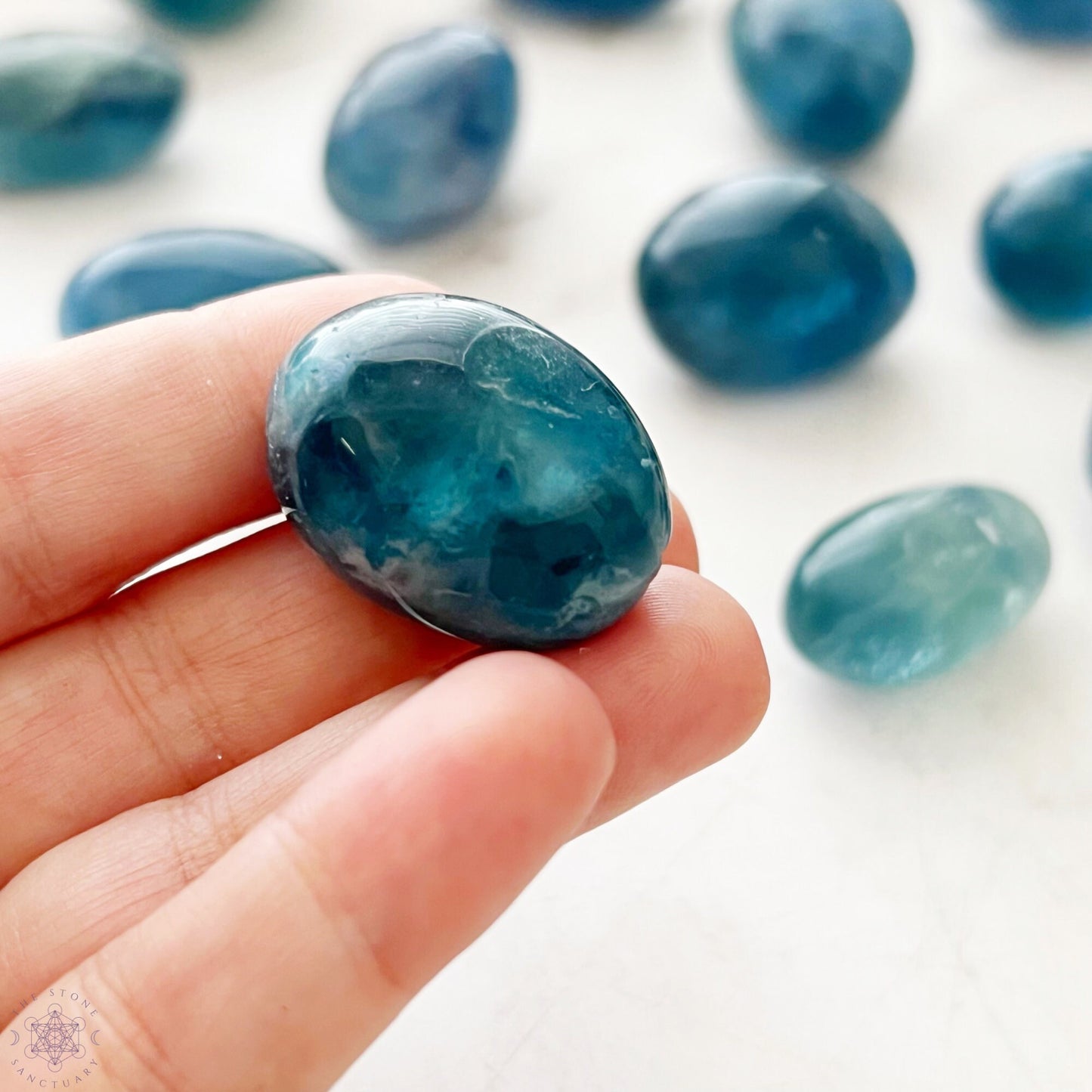 Blue Fluorite Tumbled Stones