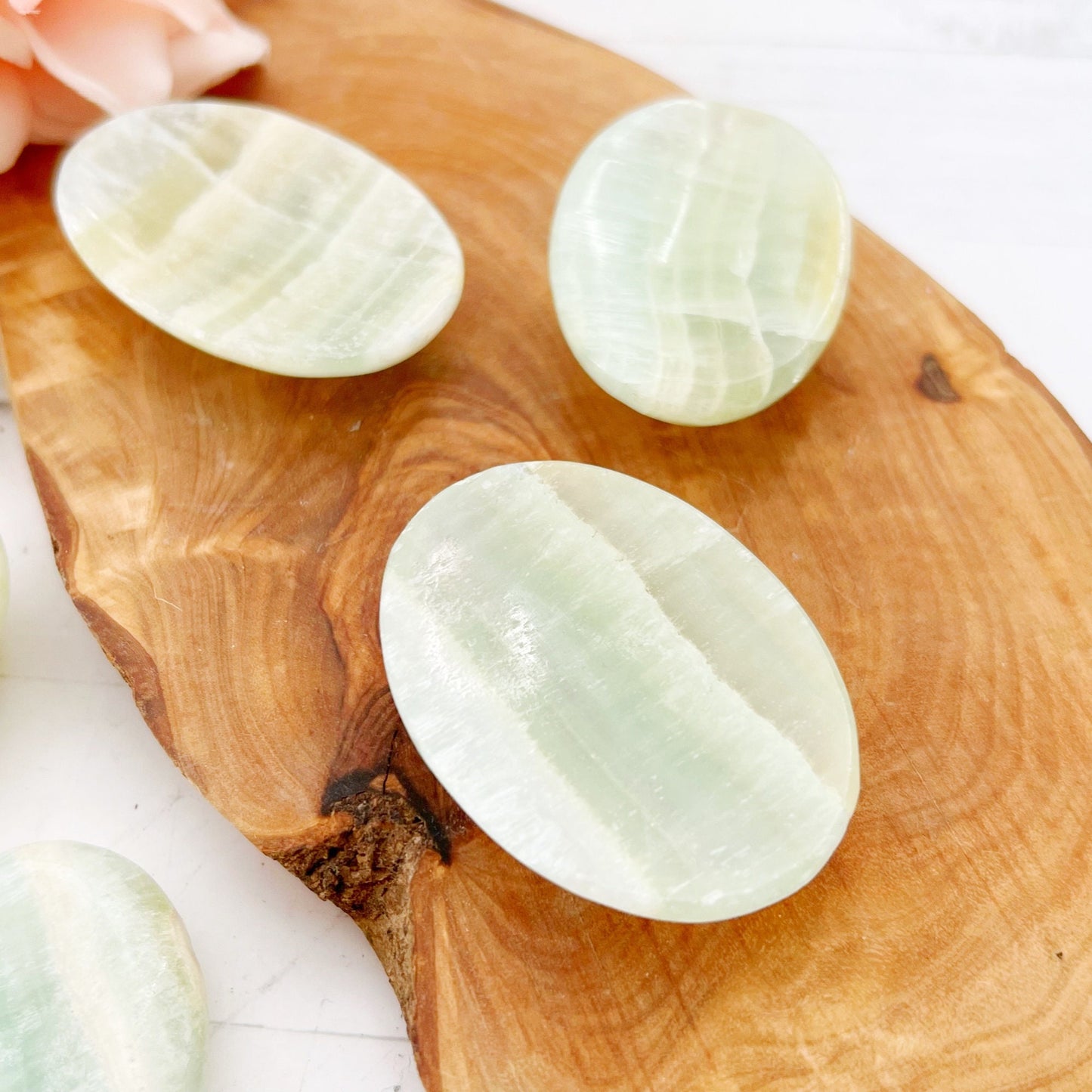 Pistachio Calcite Worry Stones