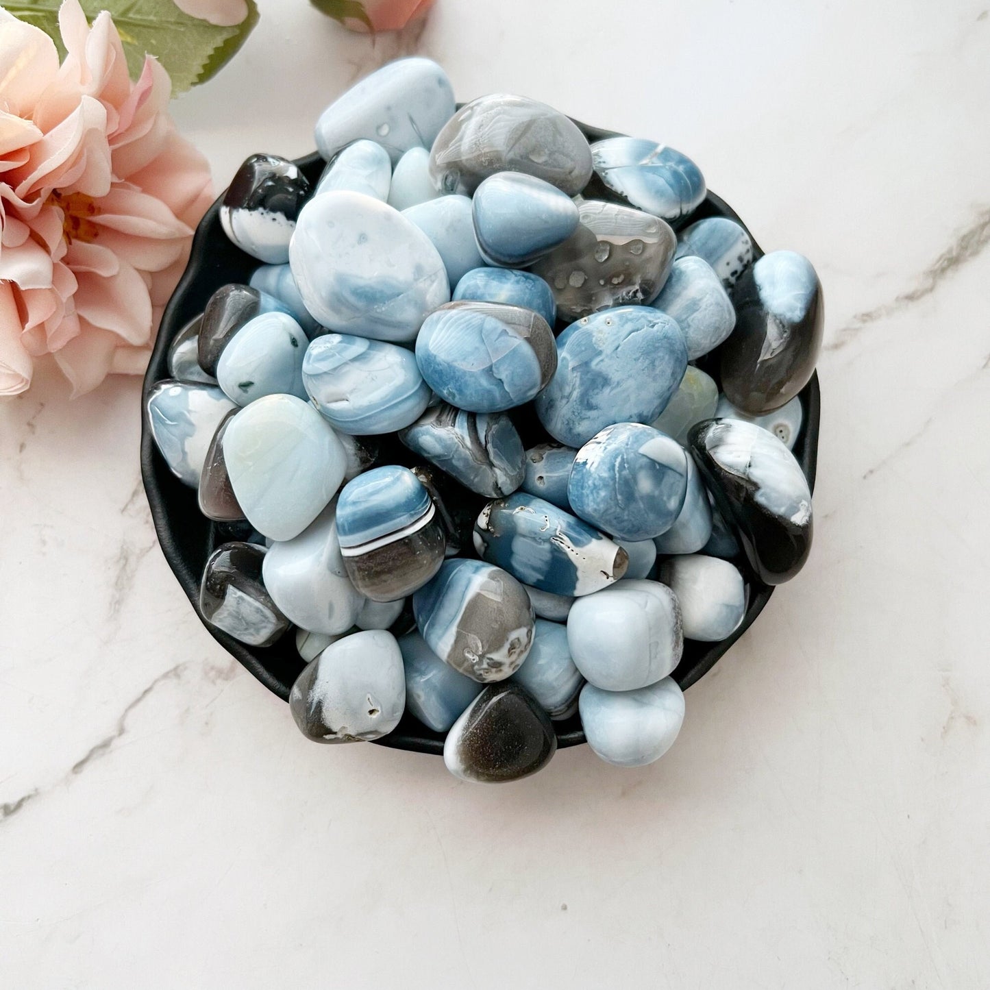 Owyhee Blue Opal Tumbled Stones