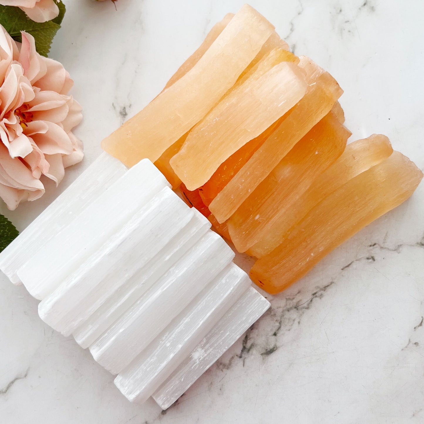 3" Raw Selenite Sticks - Orange or White