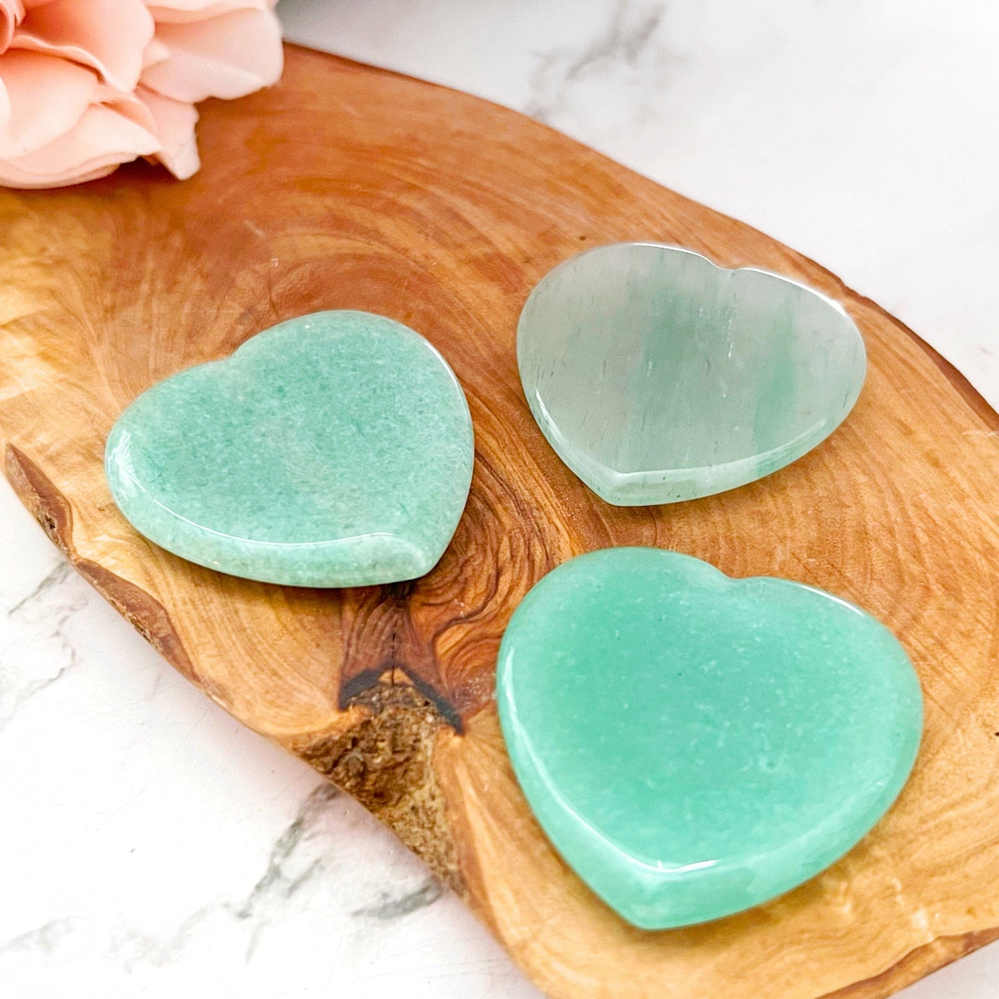 Green Aventurine Heart Shaped Worry Stone