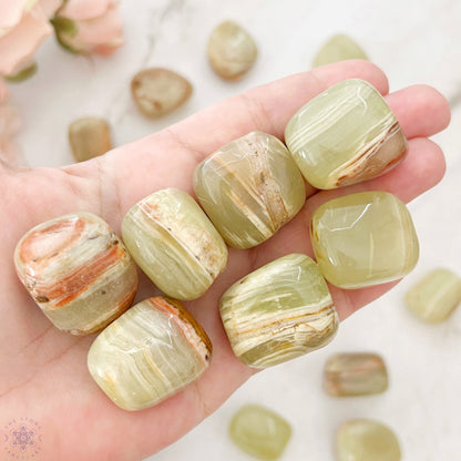 Green Onyx Tumbled Stones