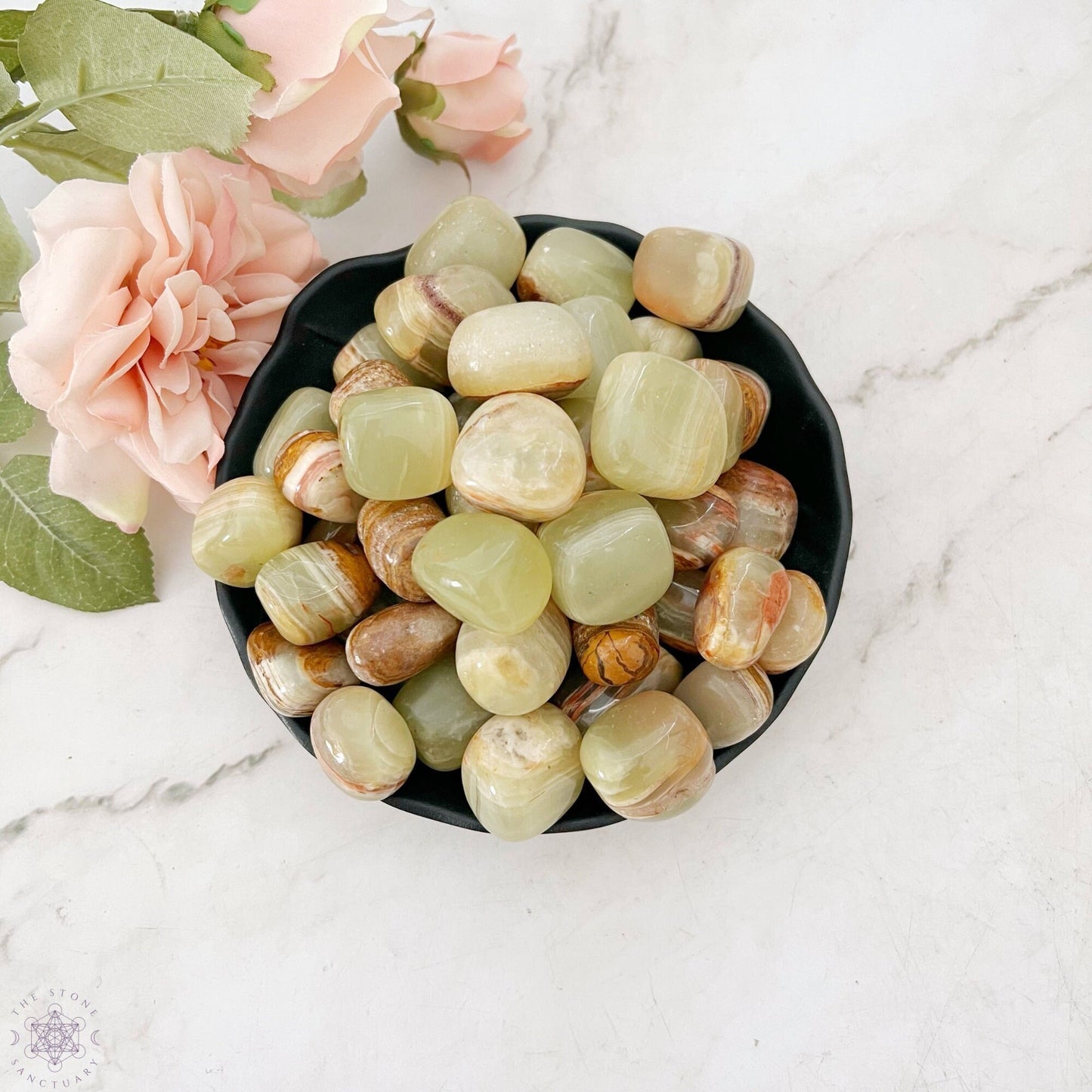 Green Onyx Tumbled Stones