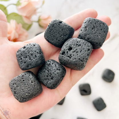 Lava Rock Tumbled Stones