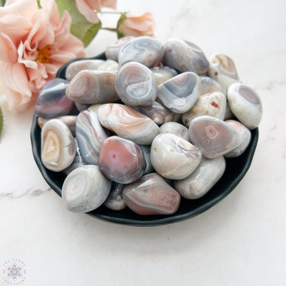 Pink Botswana Agate Tumbled Stones