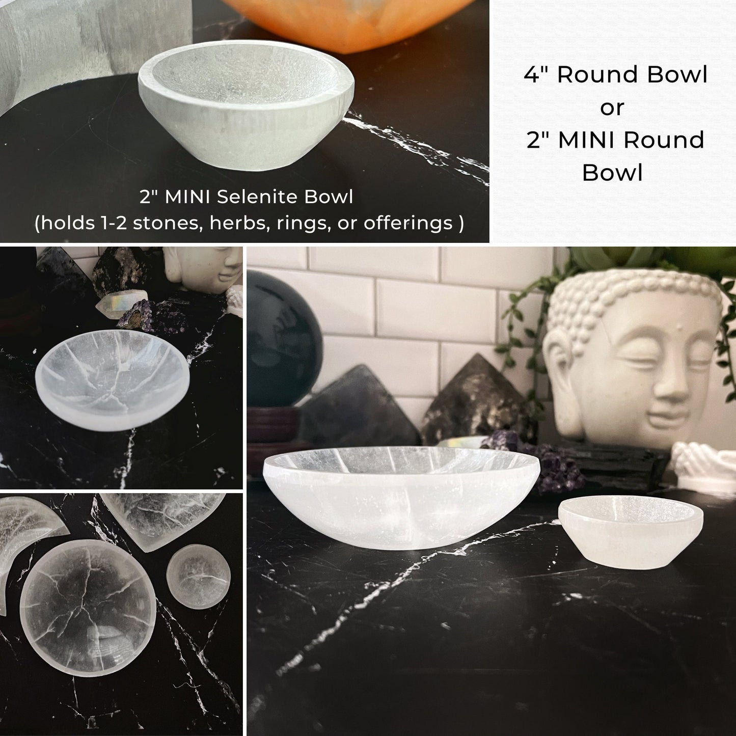 Selenite Bowl - Select Your Shape and Size