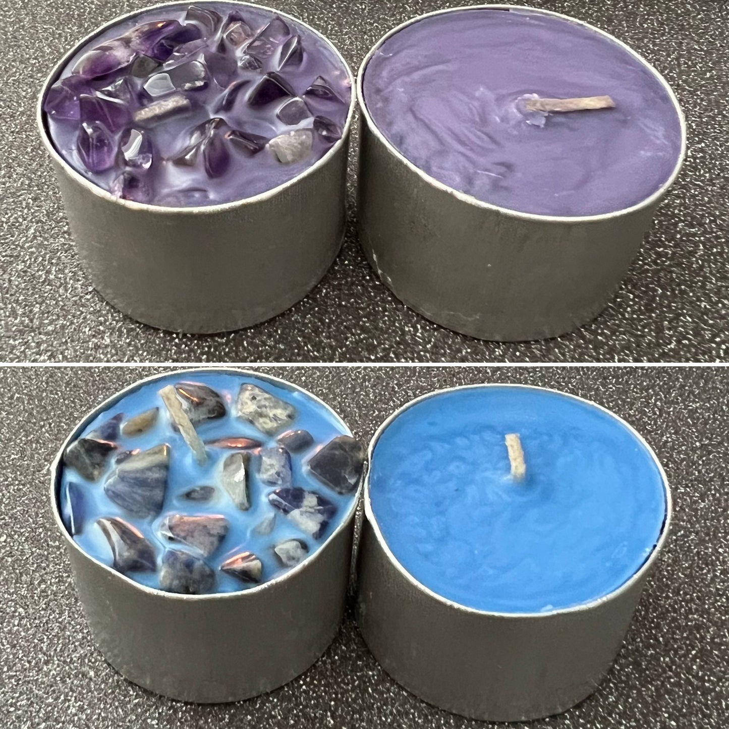 Set of 7 Unscented Chakra Tealight Candles