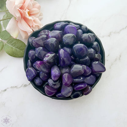 Purple Agate Tumbled Stones