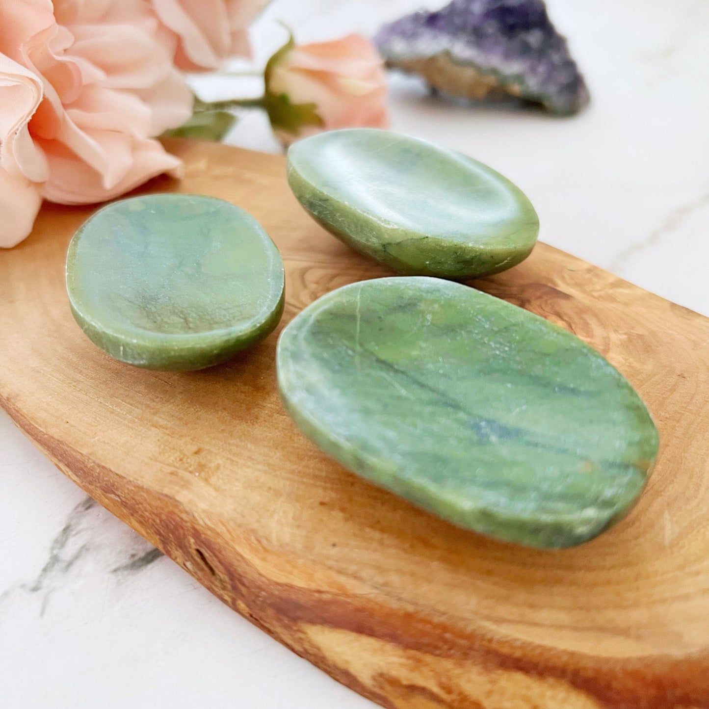 Nephrite Jade Worry Stone