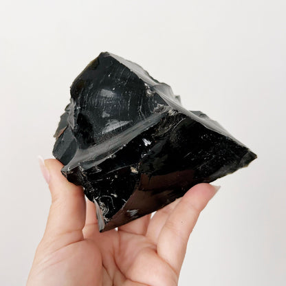 Raw Black Obsidian Stones