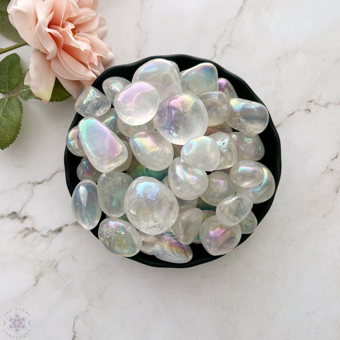 Angel Aura Quartz Tumbled Stones