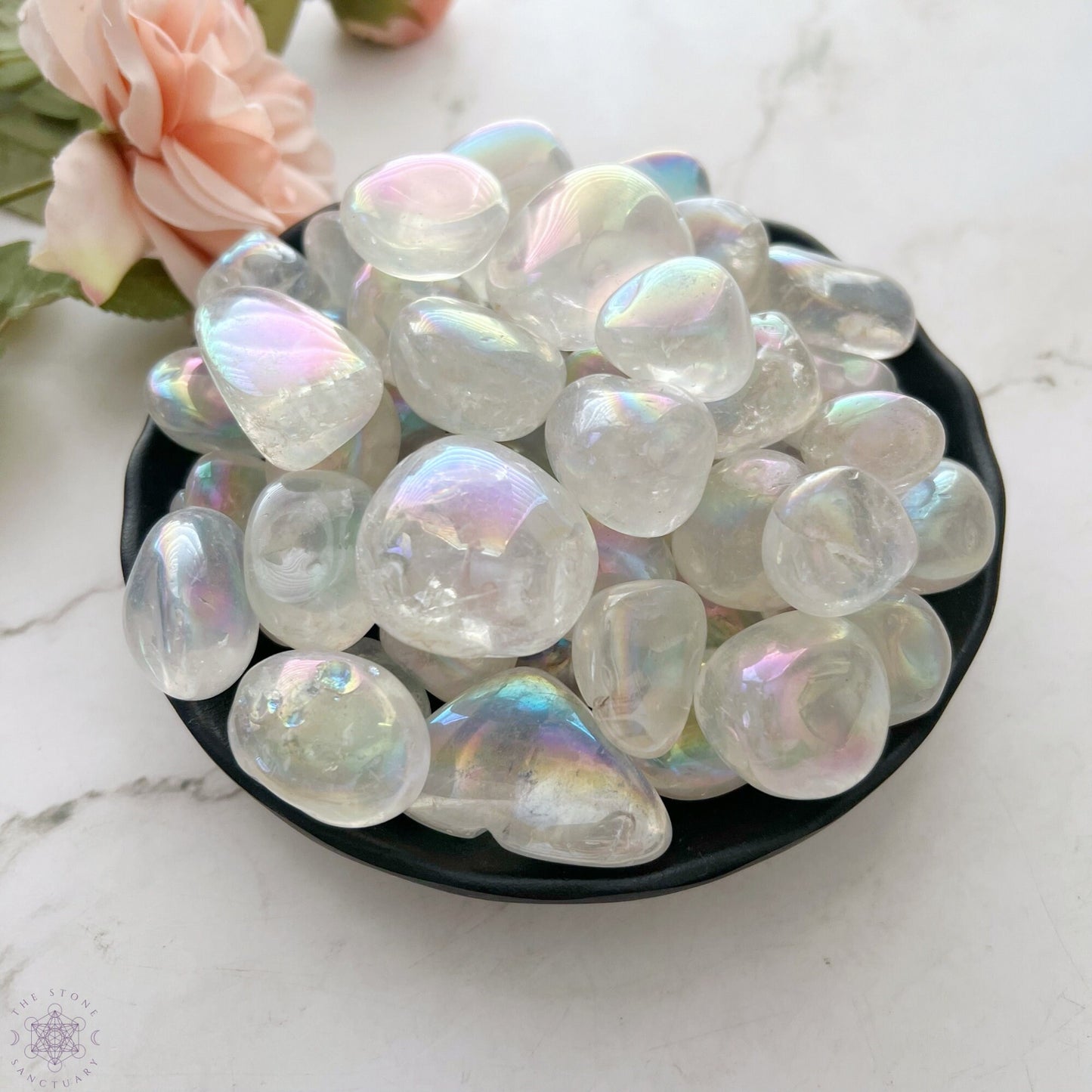 Angel Aura Quartz Tumbled Stones