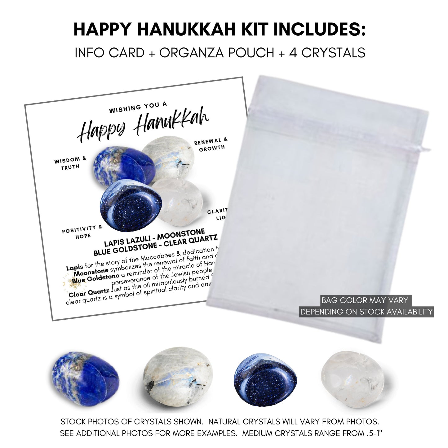 Happy Hanukkah Crystal Kit